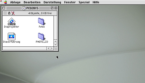 © Martin Frech: Darstellung des Photo CD MasterInhalts im Finder von MacOS 9.2.