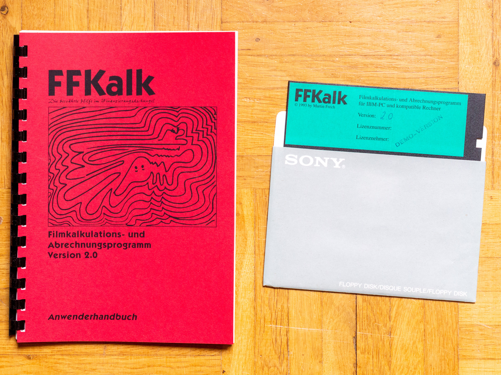 © Martin Frech: Handbuch FFKalk und 5 1/4″-Programmdiskette