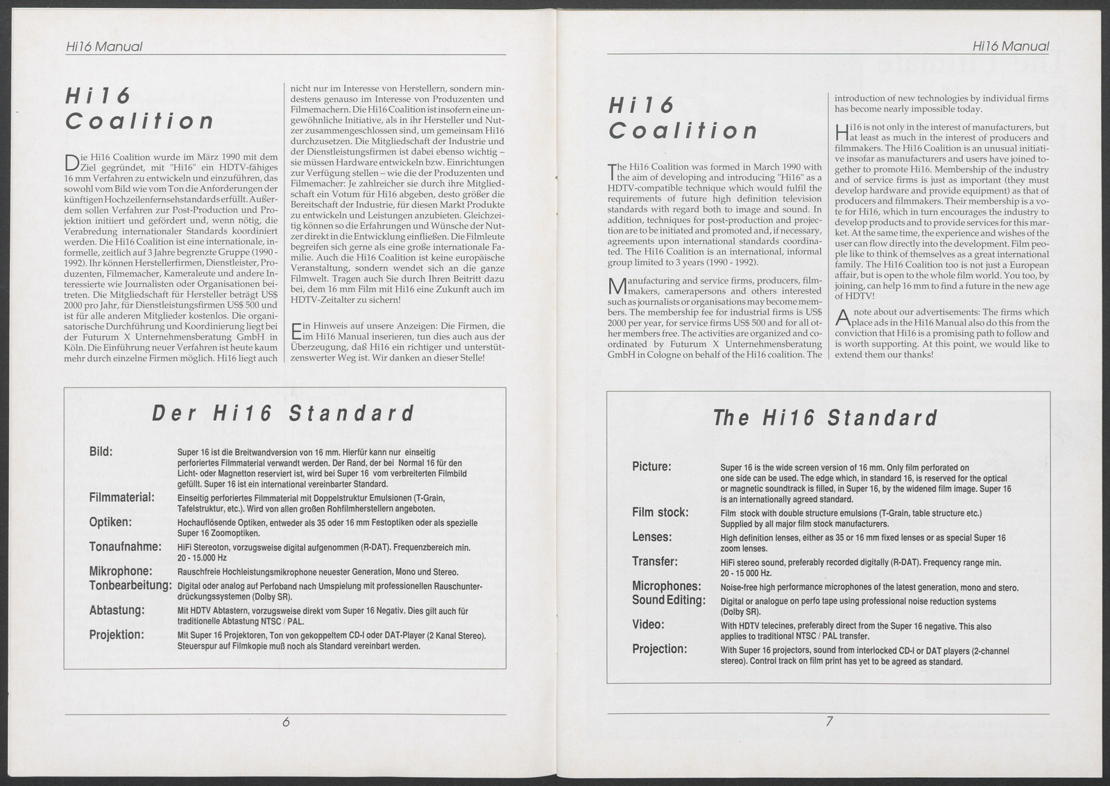 Hi16 Manual (1990), Seiten 6 und 7